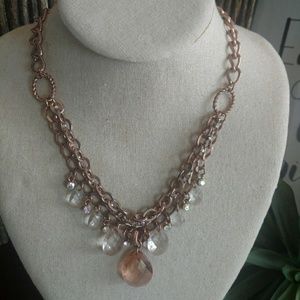 2028 By 1928 Brand Rose Gold multi-strand Y-Necklace Retro Adj.